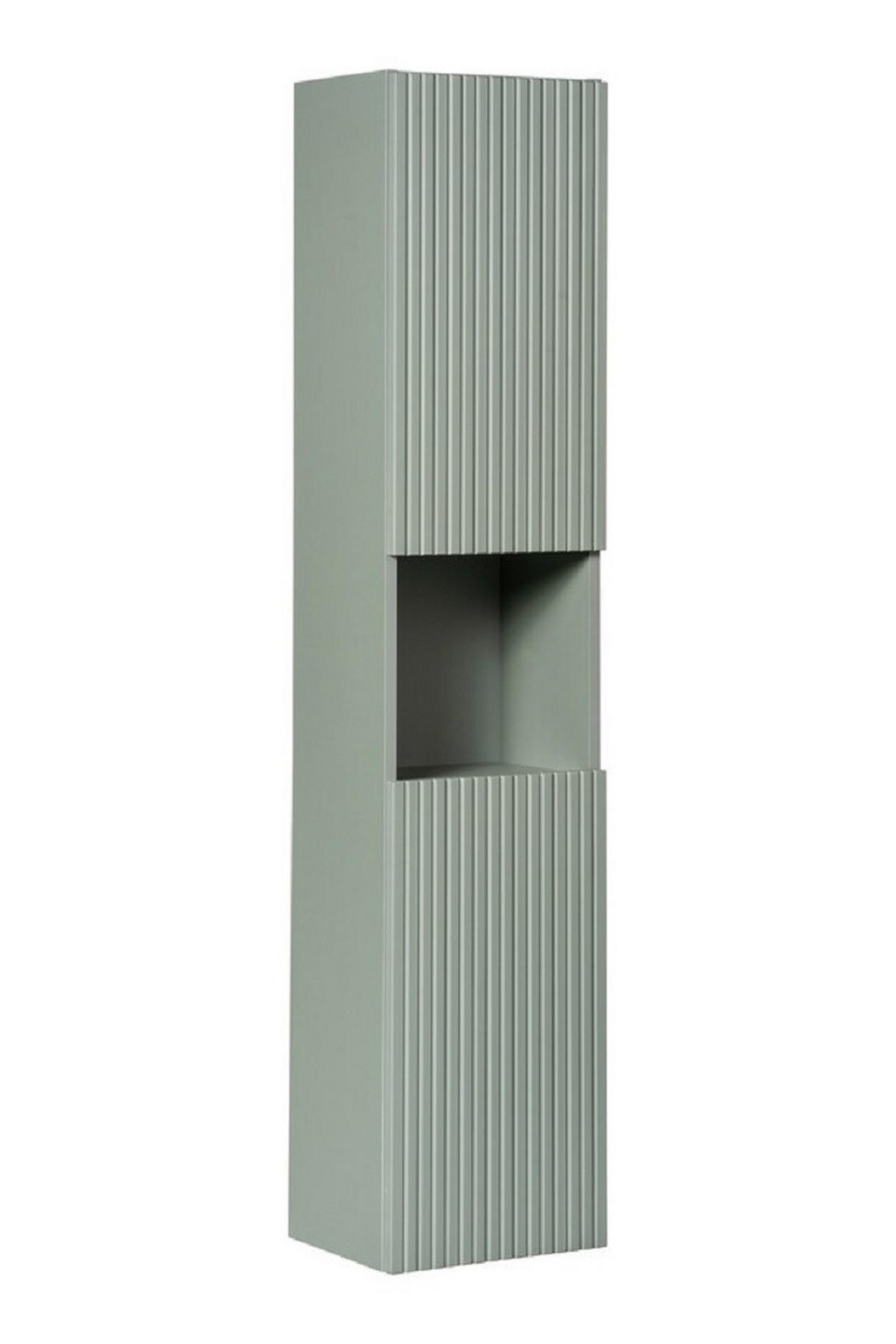 BADMÖBEL-SET 5 Teile - Line Reed Green L BM74 in Schilfgrün/ Evoke Eiche - Eiche Artisan/Grün, Holz (80/57/40cm)