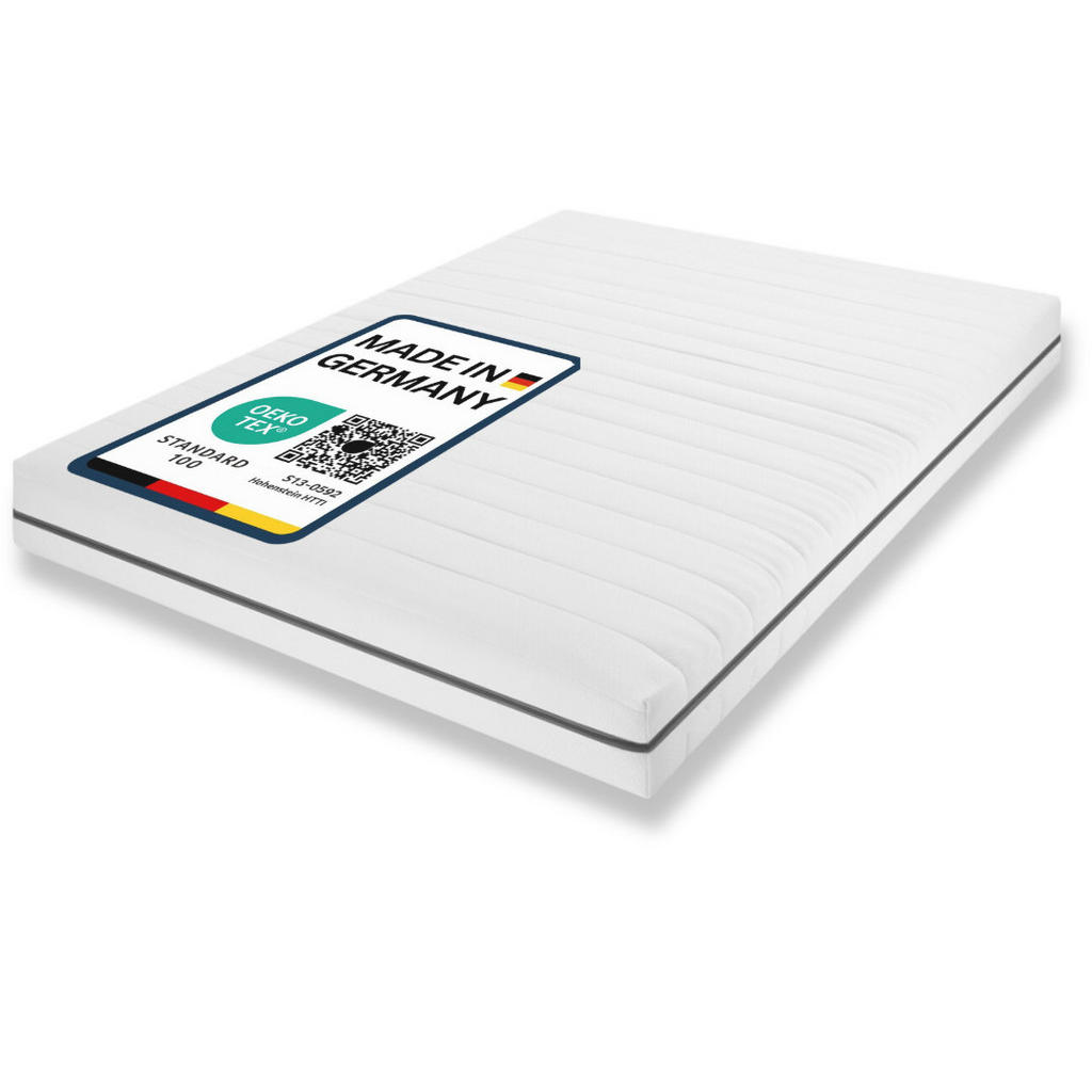 Thumbnail - Sleepneo Kaltschaummatratze, Weiß, Textil, H3, Füllung: Polyester, 200x200 cm, Oeko-Tex® Standard 100, Hergestellt in De...