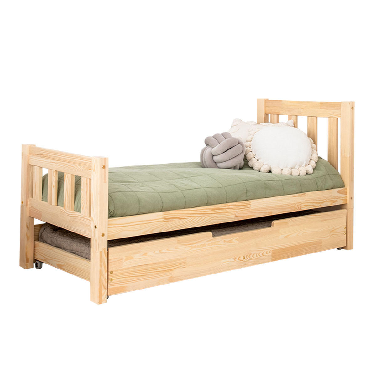POSTEĽ 70/140 Adeline Prírodné drevo - hnedá, drevo (70/140cm) - Petits-meubles