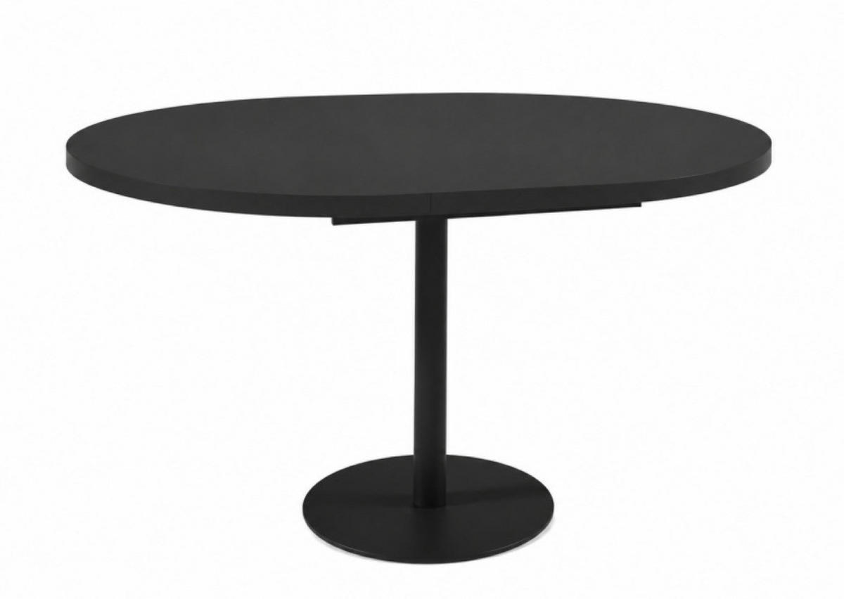 TISCH Schwarz Bartek Ausziehbar - Schwarz, Holzwerkstoff (100/100/76cm) - Sepro Meble