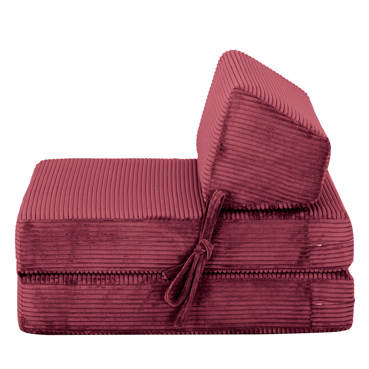 SCHLAFSESSEL - Cordstoff - Beere, Textil (74/56/80cm) - home24