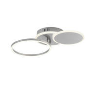 LED DECKENLEUCHTE SEVENT Silber - Silberfarben, Metall (50/33.4/8.2cm)