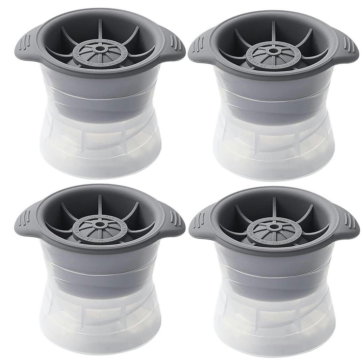 EISWÜRFELFORM 4-teiliges Set 6 cm - Grau, Kunststoff (15/10/21cm)