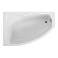 BADEWANNE Eckwanne FRIDA 140/80 Links Ablauf & Füße - Weiß, Kunststoff (80/55.5/140cm) - bad land