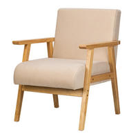 SESSEL Holz Beige - Beige, Holz (60/76/70cm) - Nordlys