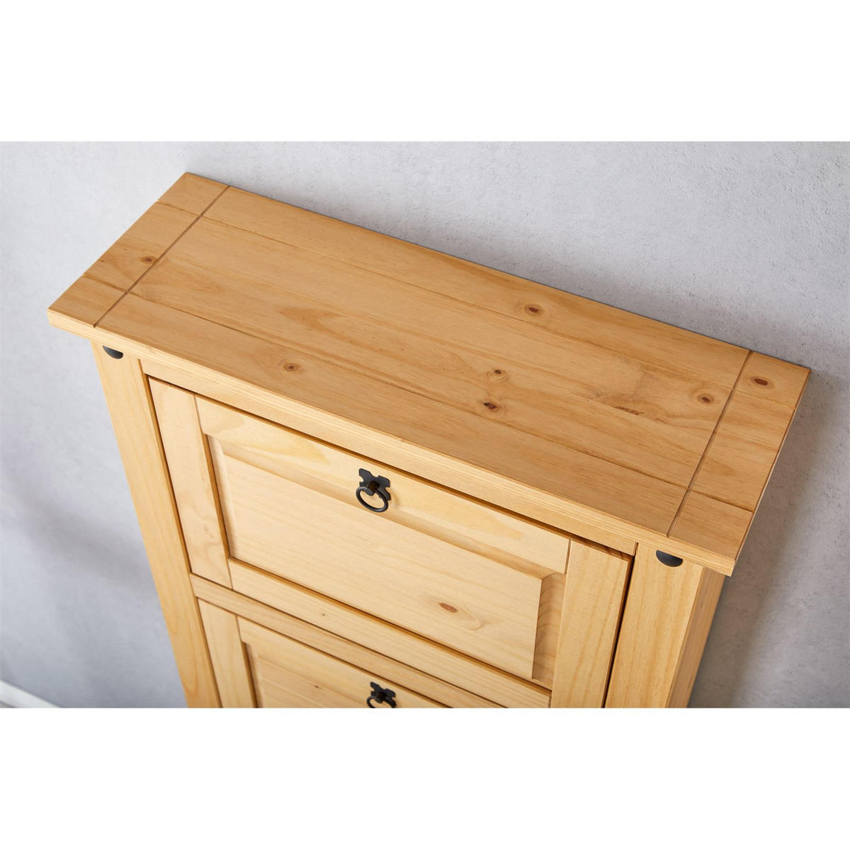 SCHUHSCHRANK TEQUILA - Kieferfarben, Holz (73/177/26cm) - IDIMEX
