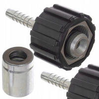 ADAPTER DN6 Schlauchanschluss Set - M22x1,5 Gewinde, 14 mm Stift, Klemmhülse für 6 mm, Dichtung, Edelstahl/Kunststoff - Multicolor, Kunststoff/Metall (10/10/10cm)