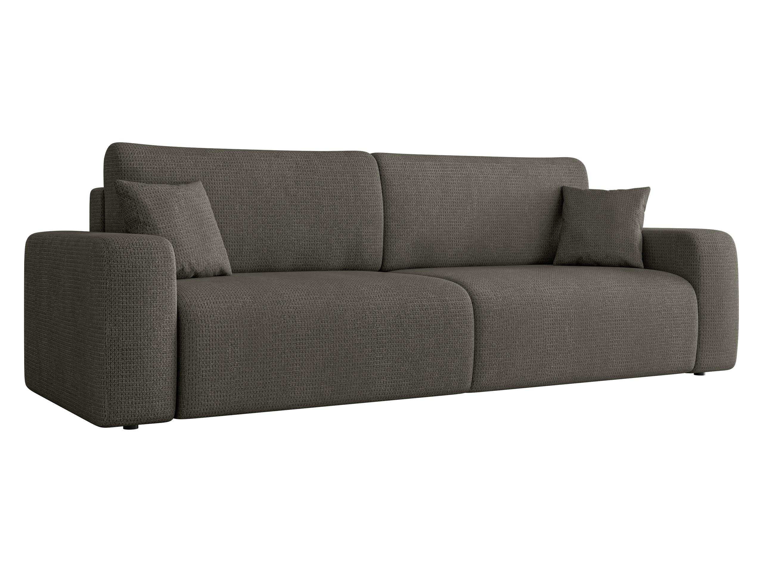 SCHLAFSOFA Piano - Schwarz/Braun, Holz/Kunststoff (245/82/92cm) - MIRJAN24