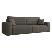 SCHLAFSOFA Piano - Schwarz/Braun, Holz/Kunststoff (245/82/92cm) - MIRJAN24