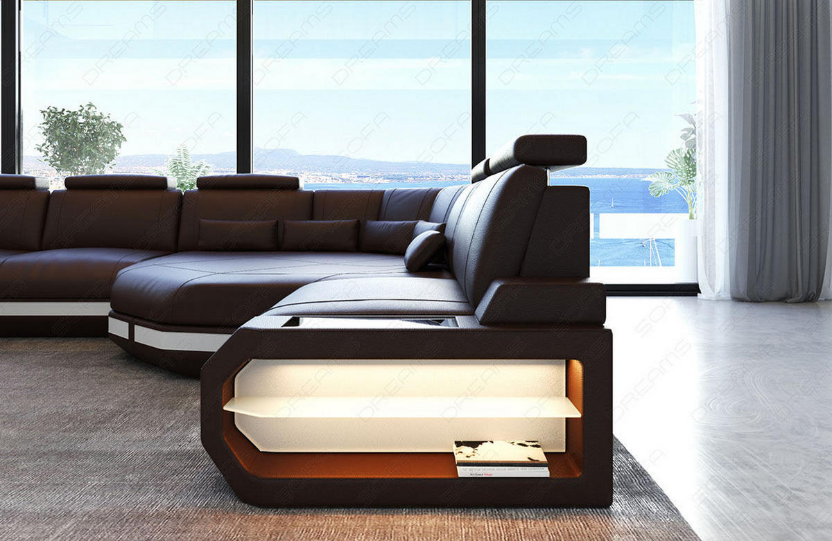 LEDERSOFA Asti L - Braun, Leder (427/93/280cm) - Sofa Dreams