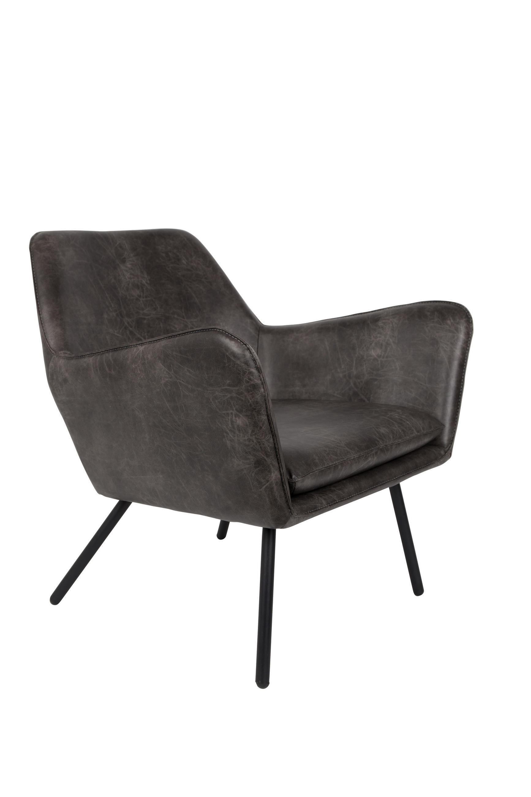 SESSEL Bon - Grau - 76/80/78 cm - Grau, Textil (80/78/76cm)