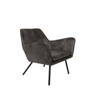 SESSEL Bon - Grau - 76/80/78 cm - Grau, Textil (80/78/76cm)