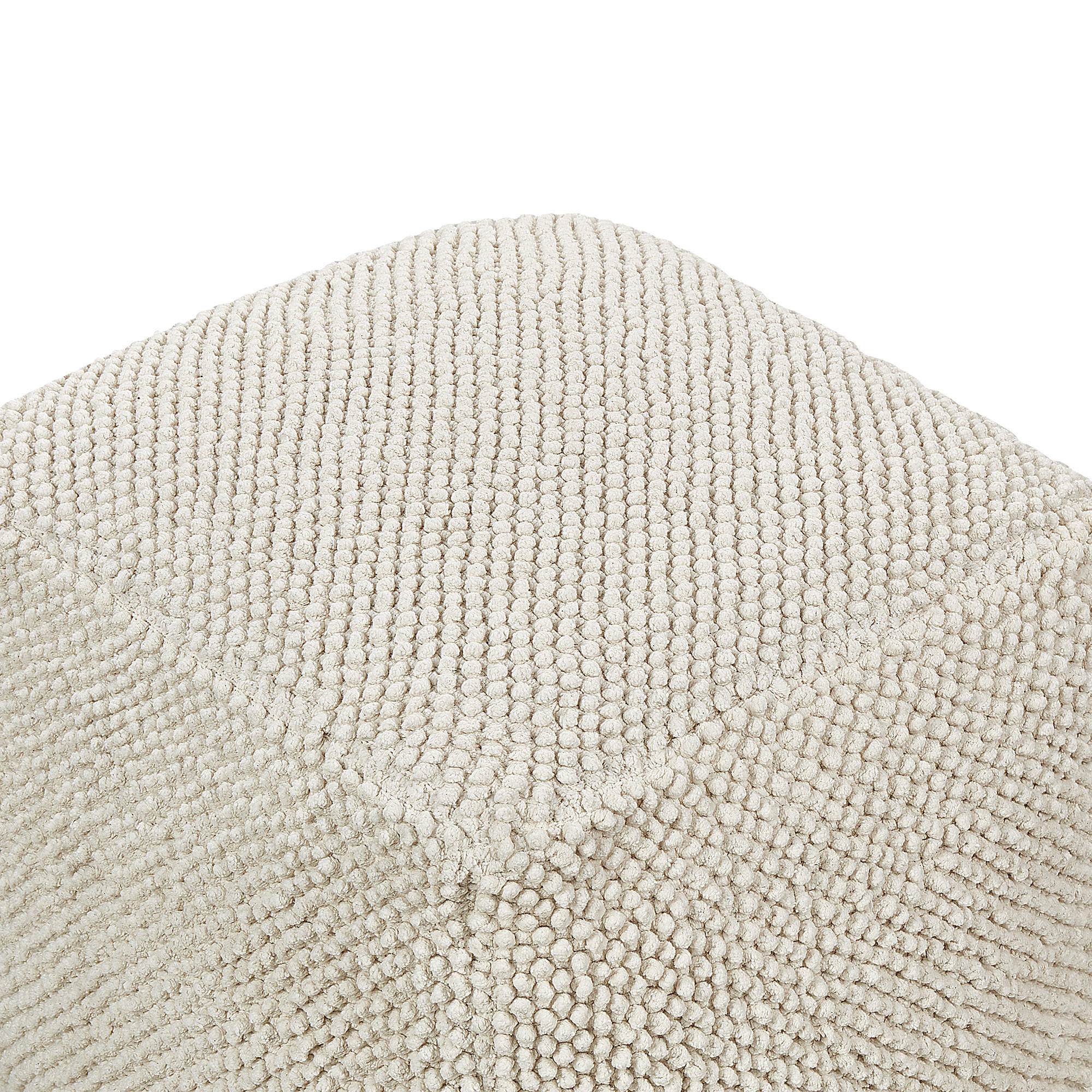 POUF Beige Joara - Beige, Textil (45/45/45cm) - Beliani