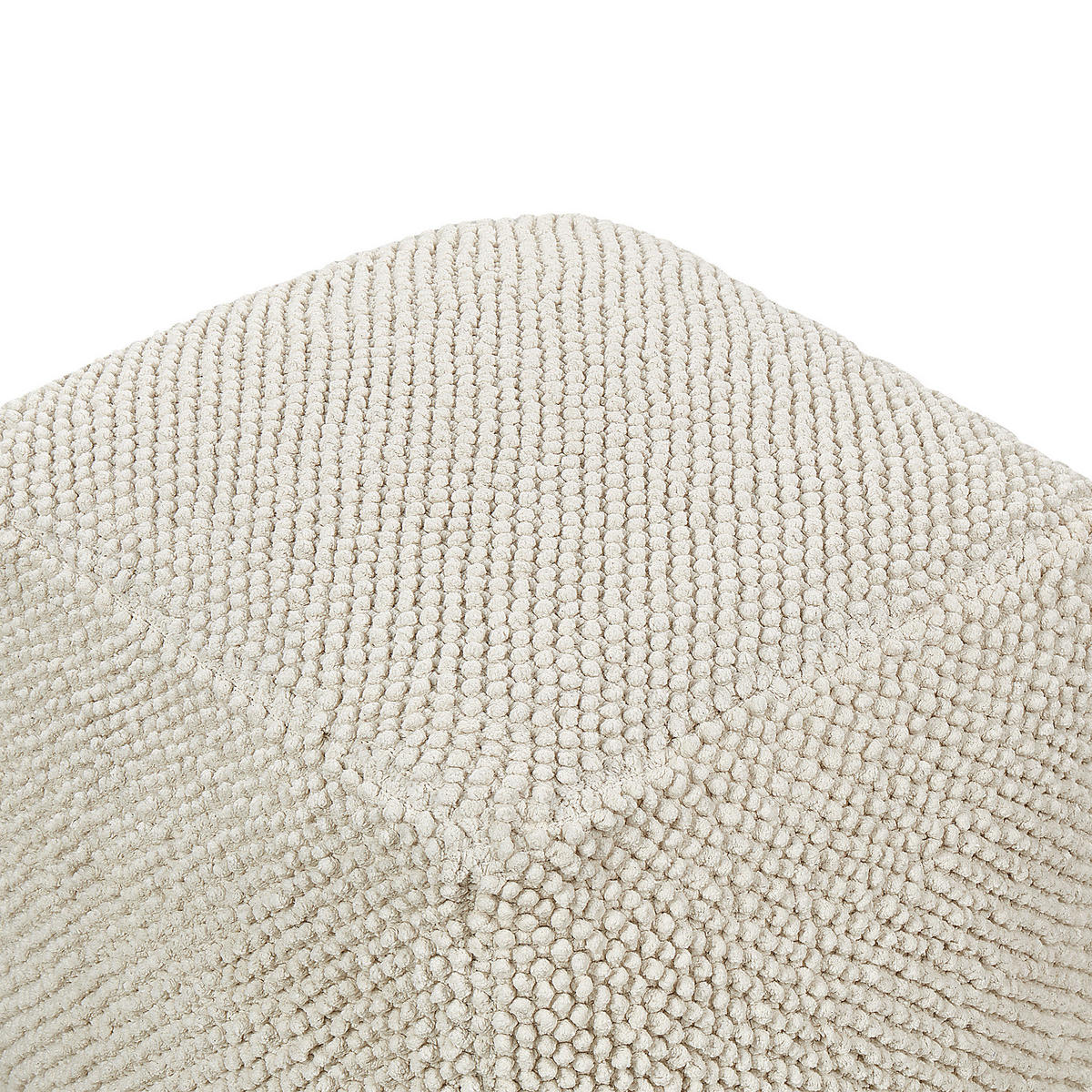 POUF Beige Joara - Beige, Textil (45/45/45cm) - Beliani