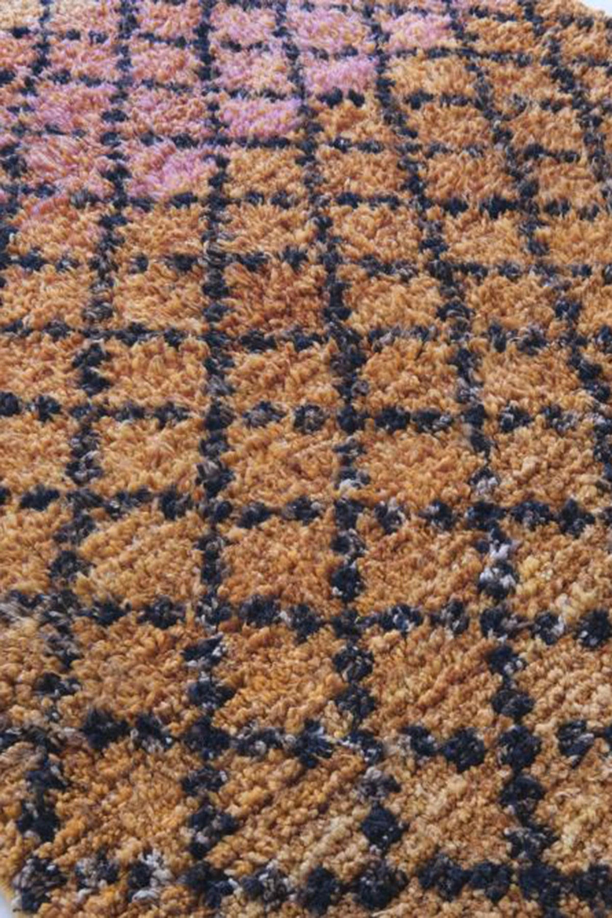 BERBERTEPPICH aus reiner Wolle 165x 294 cm - Orange, Naturmaterialien (165/294cm) - AFK Living