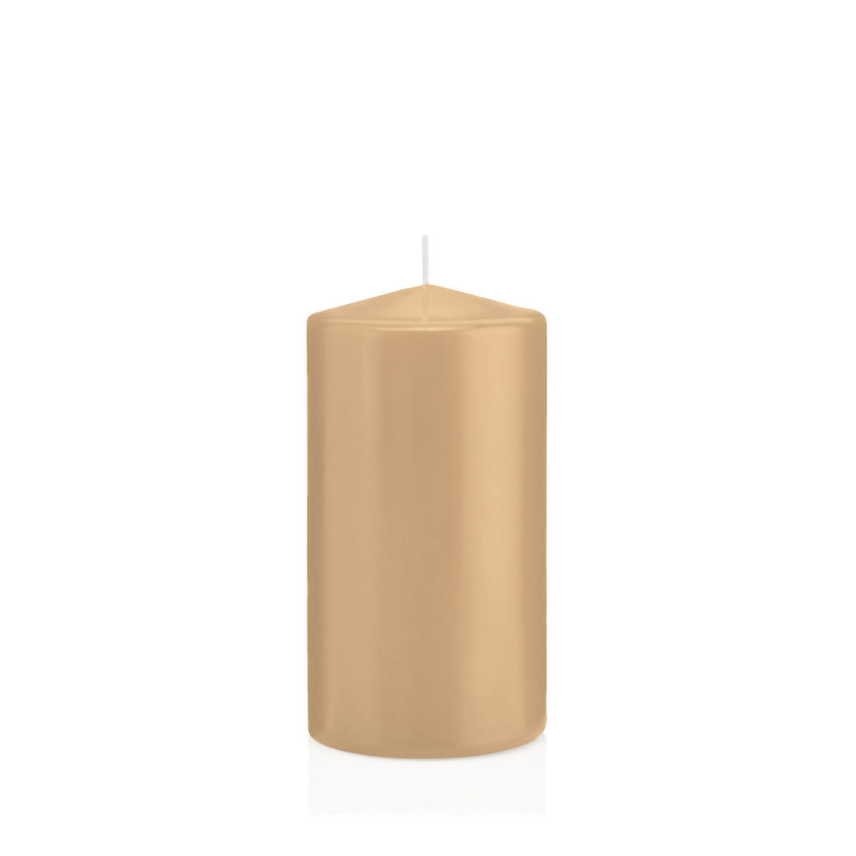 STUMPENKERZEN Sand Ø 78 x 150 mm, 8 Stück - Beige, Paraffin (8/15cm) - Wiedemann Kerzen