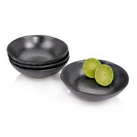 SCHALEN SET TOMBEY - 4 teilig aus Steingut - Dunkelgrau, Keramik (17.5cm) - Sänger