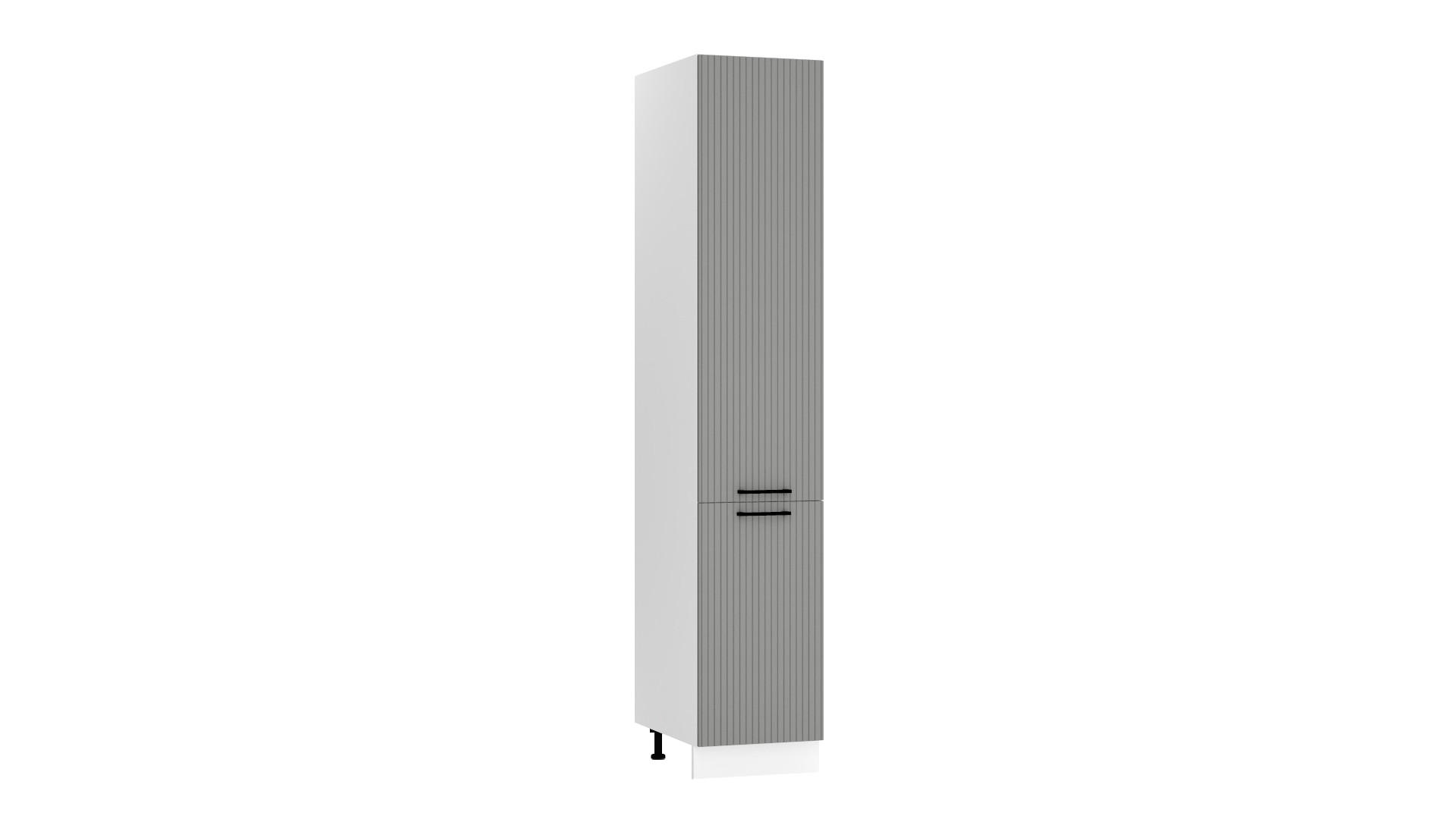 HOCHSCHRANK D40SŁ P/L - KENDRO - Praktische Aufbewahrungseinheit - Grau, Holz/Metall (40/213.3/56cm) - ROYAL24_MARKT