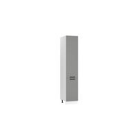 HOCHSCHRANK D40SŁ P/L - KENDRO - Praktische Aufbewahrungseinheit - Grau, Holz/Metall (40/213.3/56cm) - ROYAL24_MARKT