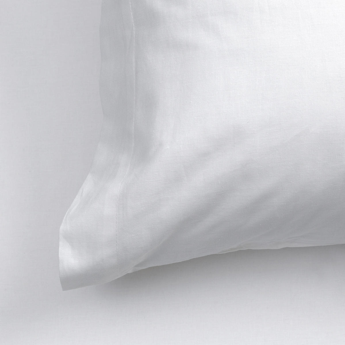 KISSENBEZUG basic 200 tc 60x60 cm (x2) weiss - Weiß, Textil (60/60cm) - Happy Friday