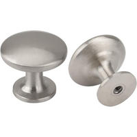 SCHRANKKNOPF Nickel Gebürstet 10er-Set - Silberfarben, Metall (0.3/2.5/0.3cm)
