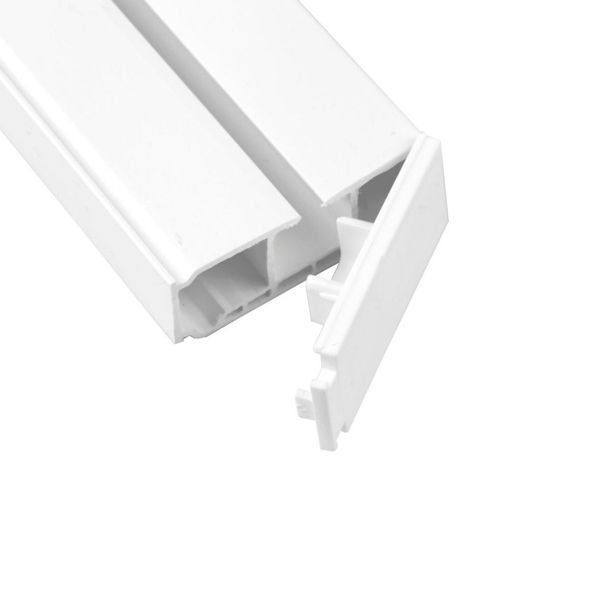 VORHANGSCHIENE SH, 1-läufig, 240 cm, weiß - Weiß, Kunststoff (4.7/1.7/240cm) - SN Deco