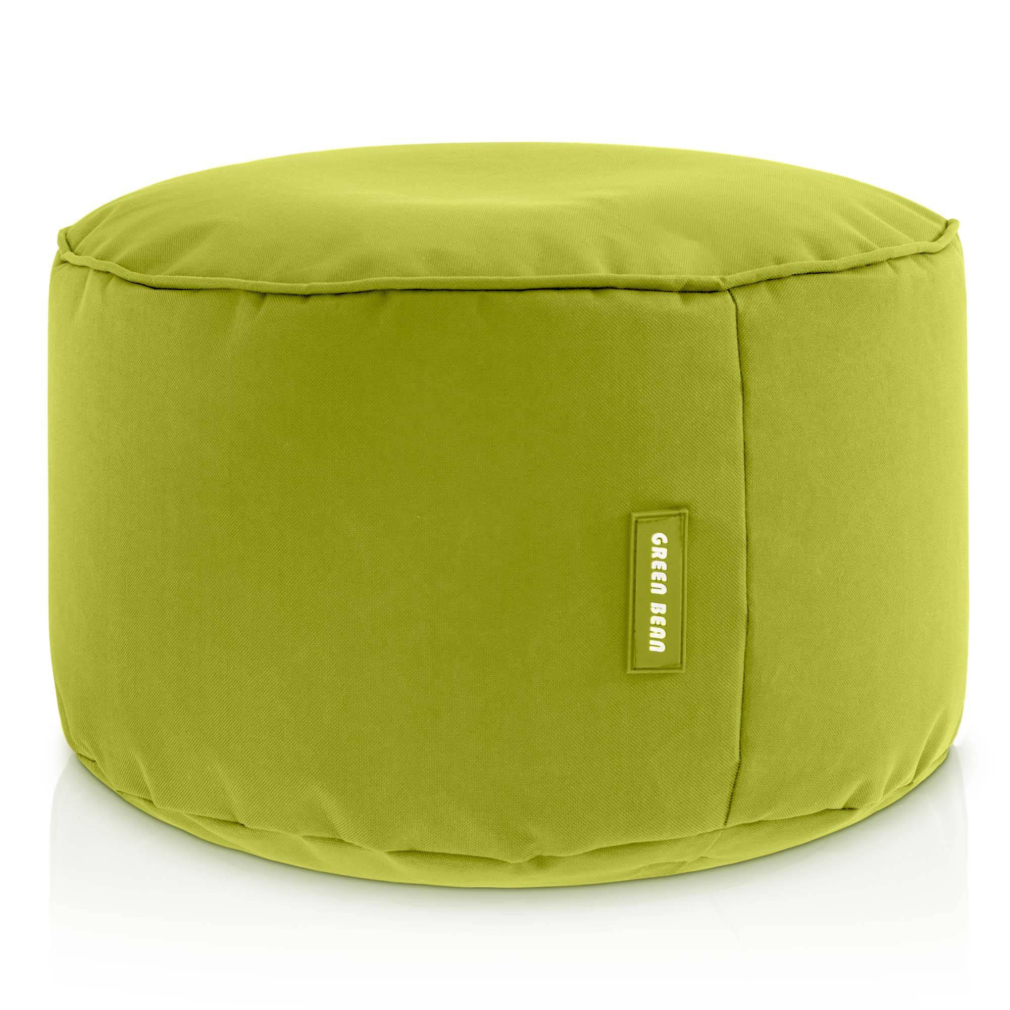 SITZSACK-HOCKER Pouf "Stay" 45x25cm - Grün, Textil (45/25/45cm) - Green Bean