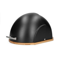 BROTKASTEN Darvin Schwarz 37/26/22 cm - Schwarz, Kunststoff (26/22/37cm) - Homla