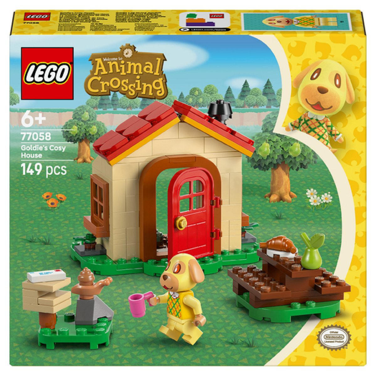 Lego Klemmbausteine Gelb 19.1x4.6x20.5 cm