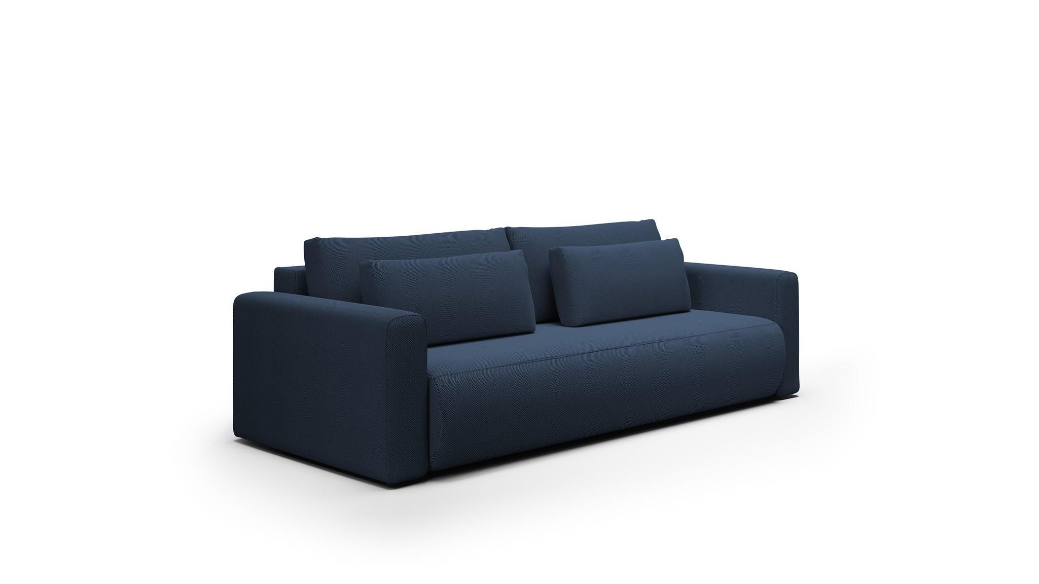 SOFA Schlafsofa Chaira - Dunkelblau, Holzwerkstoff/Textil (238/85/103cm) - Fun Möbel