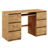 COMPUTERTISCH Bella B2 artisan - Eiche Artisan, Holzwerkstoff (50/127/76cm) - roe furniture