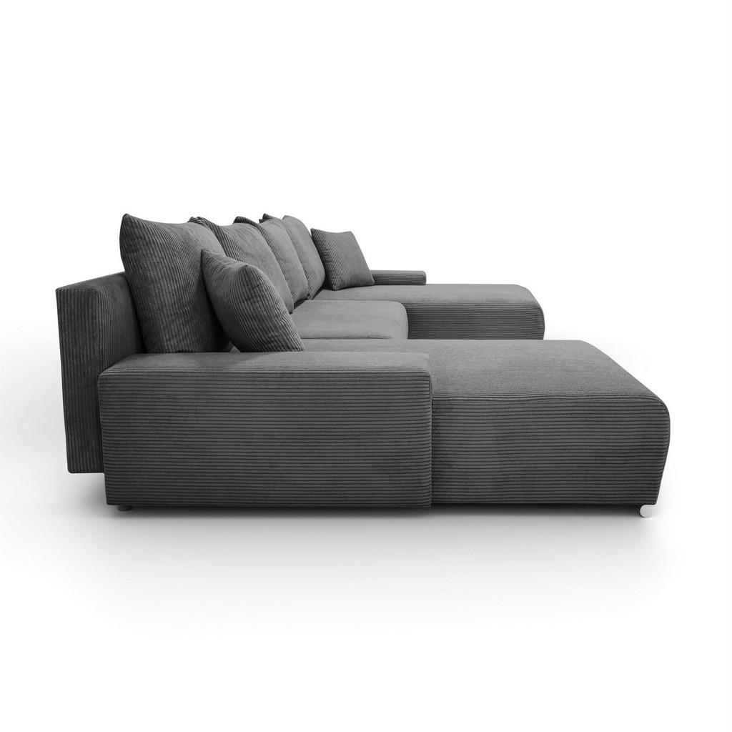 Thumbnail - Lookway Wohnlandschaft, Grau, Textil, 348x93x188 cm, Wohnzimmer, Sofas & Couches, Wohnlandschaften, Wohnlandschaften in ...