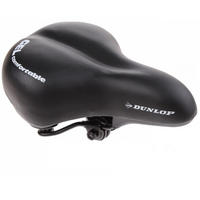 FAHRRADSATTEL – Extraweicher Gel Sattel FGC19, Ergonomisch, Komfortabel Gepolstert, Für Damen & Herren, City- und Tourenräder, Memory-Funktion - Schwarz, Textil/Metall (22/9/27cm) - Dunlop