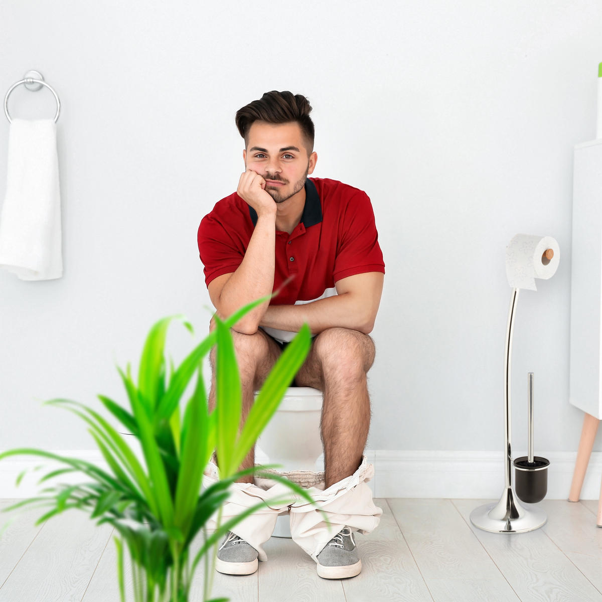 2XTOILETTENBÜRSTE - Multicolor, Kunststoff/Metall (8/35/8cm) - Relaxdays