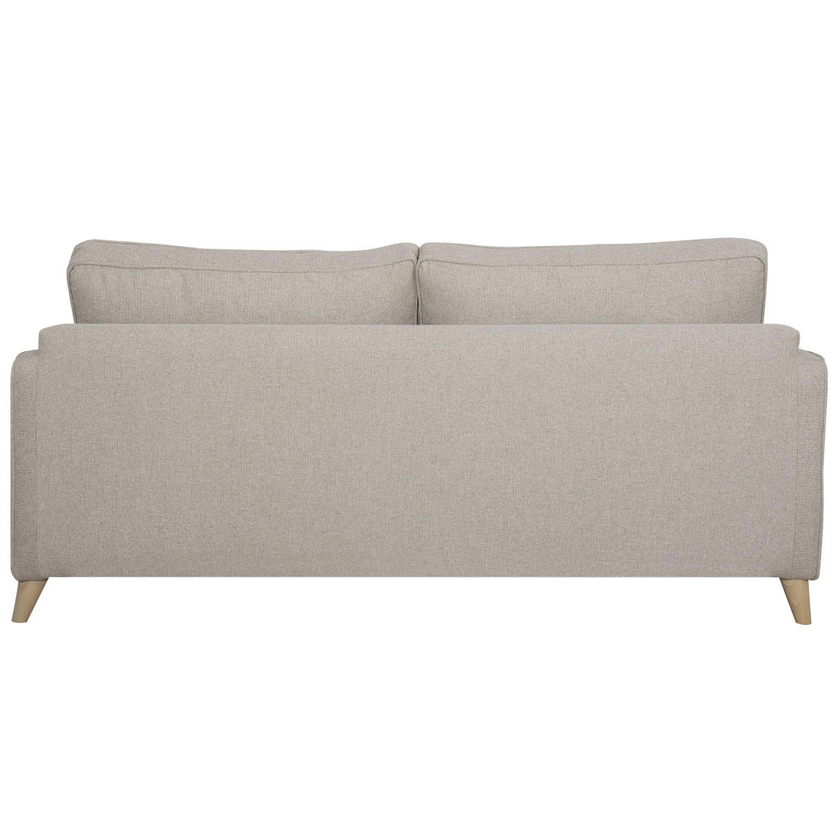 SCHLAFCOUCH Skandinavisch 3-Sitzer Kumingelb Matratze 10cm PAPEL - Beige, Textil (102/77/180cm) - Miliboo