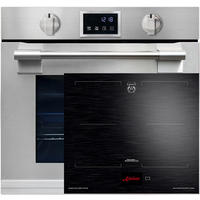 BACKOFEN-SET Einbaubackofen 60 cm EH 6339+KCT 6140 FI Induktionskochfeld 60 cm - Silberfarben, Metall (59.4/59.4/57.5cm) - Kaiser Küchengeräte