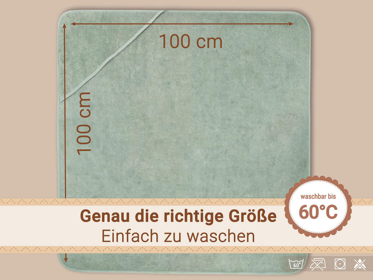 HANDTÜCHER, 100x100 cm, 100% Baumwolle, Grün - Salbeigrün, Textil (100/100cm) - Zollner