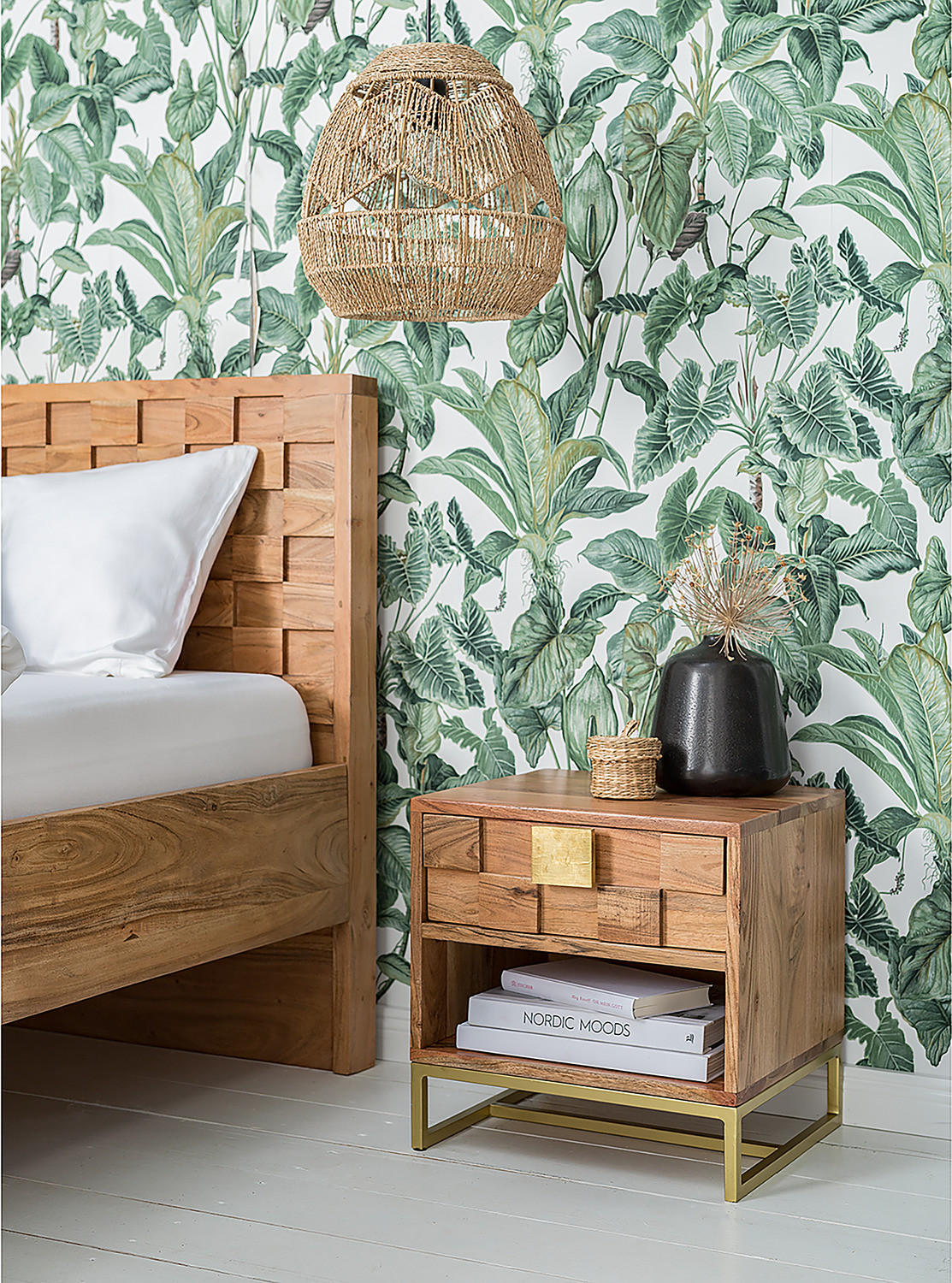 PENDELLEUCHTE - Baumwollstoff, 1-flammig - Braun, Textil (36/36/136cm) - home24