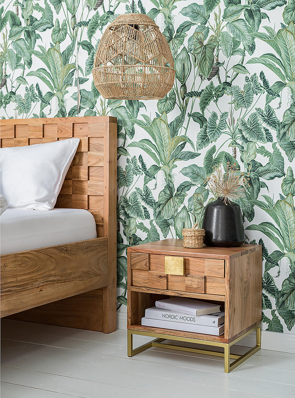 PENDELLEUCHTE - Baumwollstoff, 1-flammig - Braun, Textil (36/36/136cm) - home24