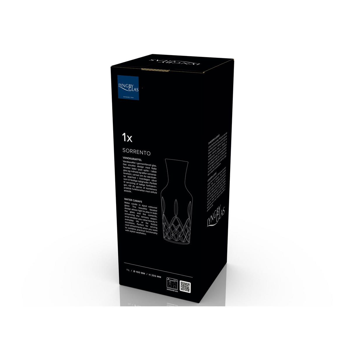 WASSERKARAFFE Sorrento, Glas, Grün, 1 L - Grün, Glas (1L) - Lyngby Glas
