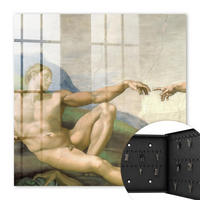 SCHLÜSSELBOX Schwarz 30x30 cm- Türöffnung nach rechts - Klassische Kunst - Beige, Metall (30/30/5cm) - TULUP