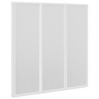 DUSCHWAND 141/132 Cm 3 Paneele Faltbar - Weiß, Kunststoff (2/132cm) - vidaXL