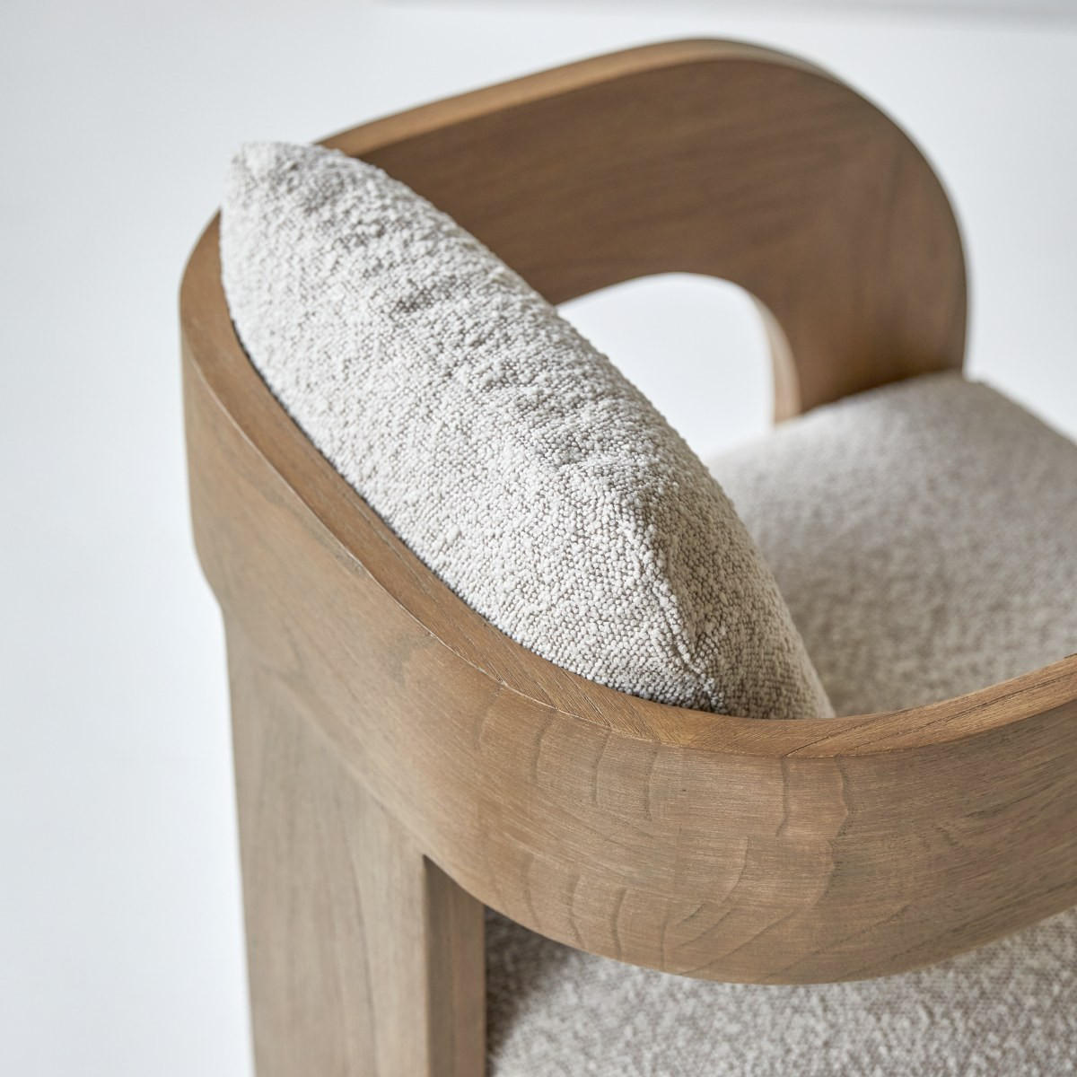 STUHL Boti Beige aus Helles Mindiholz - Beige, Holz (55/72/61cm) - Tikamoon