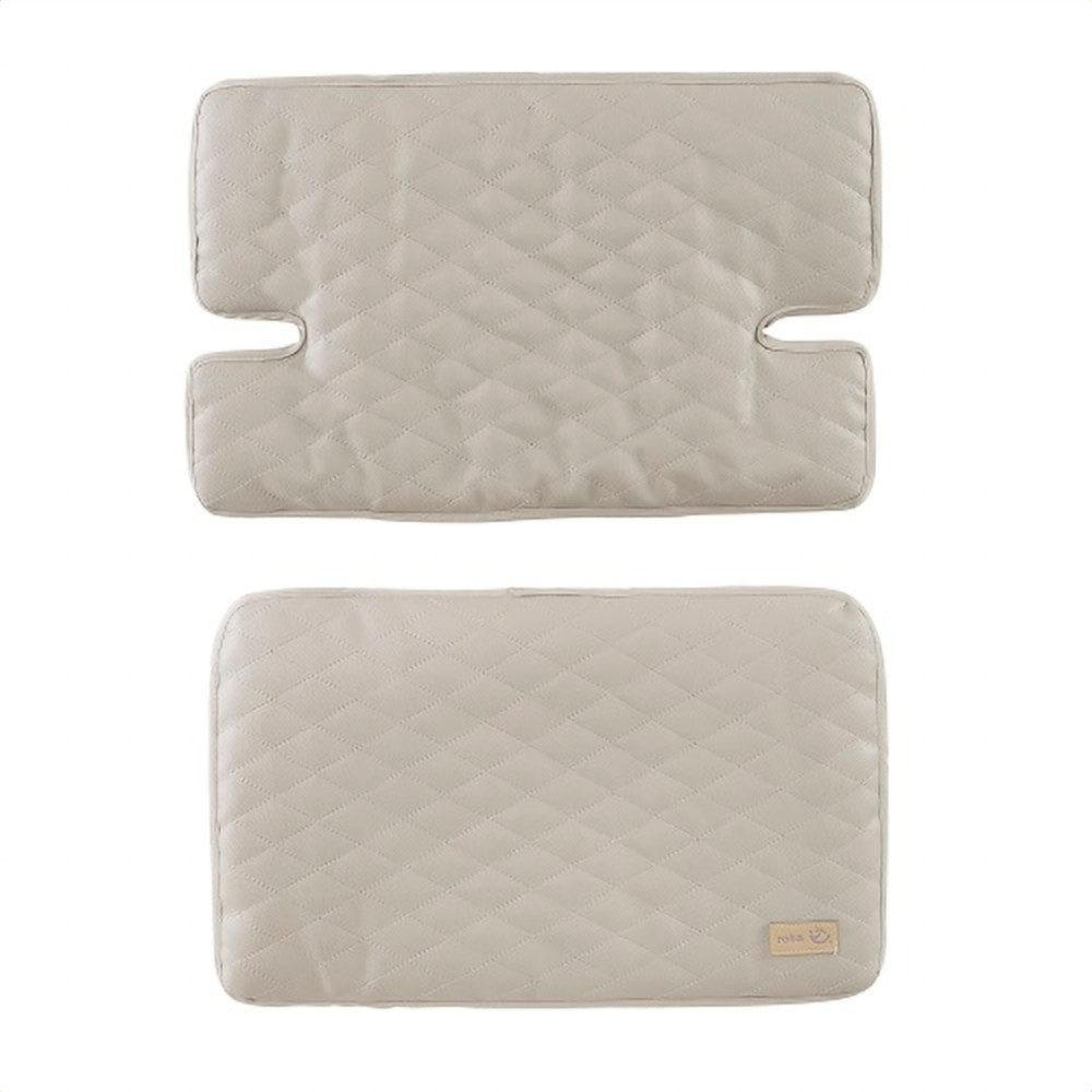 HOCHSTUHL-SITZVERKLEINERER 2-teilig Greyish gesteppt - Hellgrau, Textil (42/1.5/28cm) - Roba