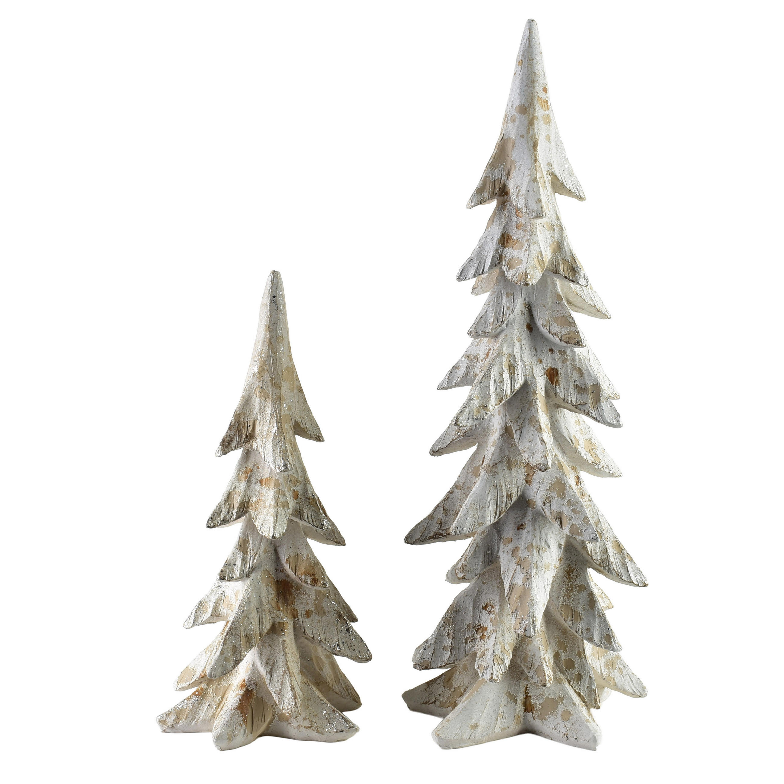 DEKOFIGUR Santa Lila Weiß 14x13,5x28,5 cm Kunststoff - Weiß, Kunststoff (13.5/28.5/14cm) - Mondex
