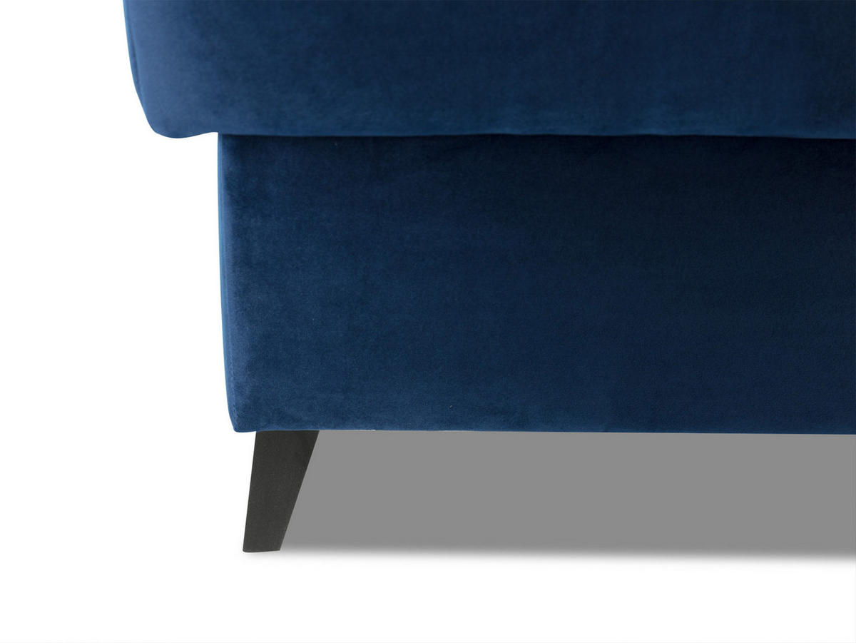 POLSTERHOCKER Nord - Silberfarben/Schwarz, Holz/Textil (106/44/67cm) - MIRJAN24