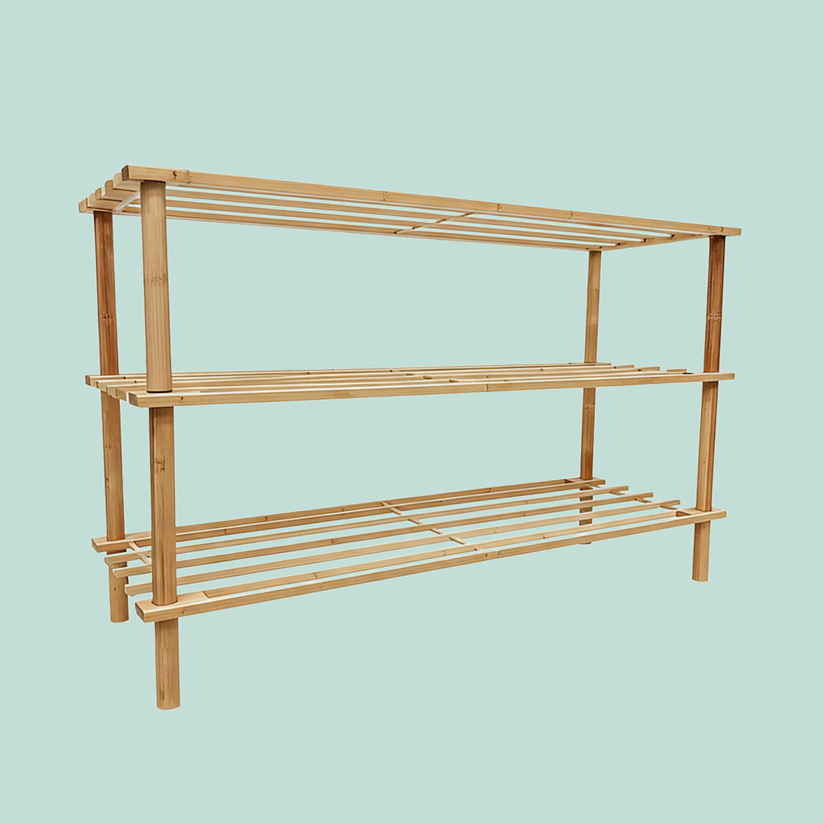 REGÁL - světle hnědá, dřevo (74/48/26cm) - Relaxdays