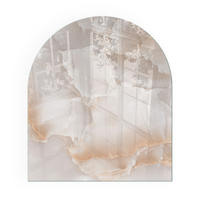 GLASPLATTE für Kamin 80x70 cm - Beige, Glas (80/70/0.4cm) - TULUP