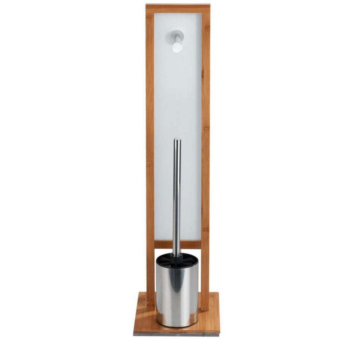 WC-GARNITUR 3in1 Rivalta 23/18/70 cm - Silberfarben, Naturmaterialen (18/70/23cm) - Wenko