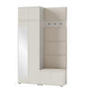 GARDEROBE NAPOLI 4 mit POLSTERPANEELEN BEIGE - Beige, Holzwerkstoff (140/229/40cm) - Jerpax